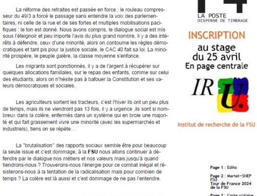 Journal FSU – fev 2024 – n° 115