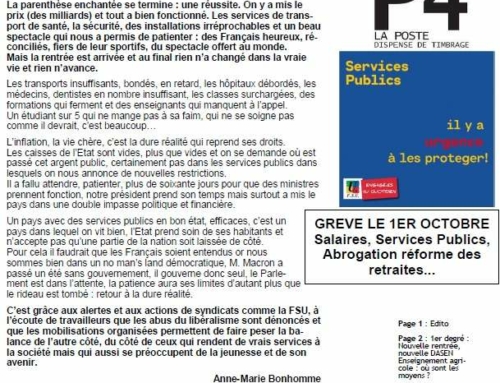 Journal FSU – sept. 2024 – n° 117
