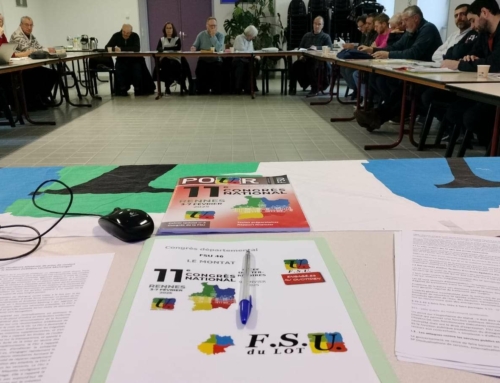 Congrès départemental de la FSU46: quelques photos