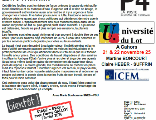 Journal FSU – sept 2025 – n° 121