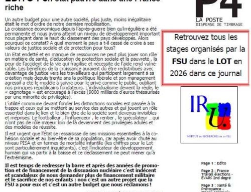 Journal FSU – déc. 2025 – n° 122